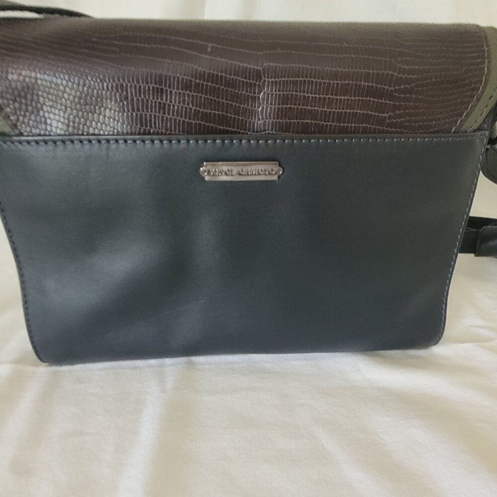 Vince Camuto Crossbody Bag Purse Brown Green Tan Fall Colors - Picture 5 of 15